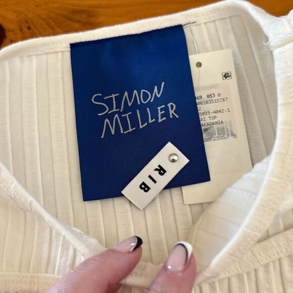 NWT Simon Miller Kai Cutout Top in Macadamia - Picture 9 of 14
